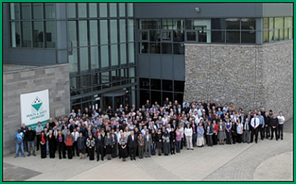 HSL staff outside main building HSL staff outside main building