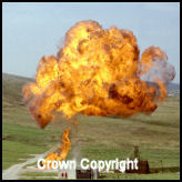A fireball. Marked Crown Copyright.